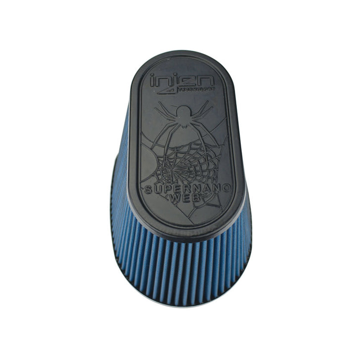 Injen AMSOIL Ea Nanofiber Dry Air Filter - 8 1/2 Oval Filter 9 1/2 Base / 6 1/4 Tall / 8 Top - Bull Strap
