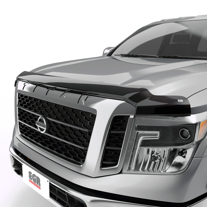 EGR 16+ Nissan Titan XD Superguard Hood Shield (305901) - Bull Strap