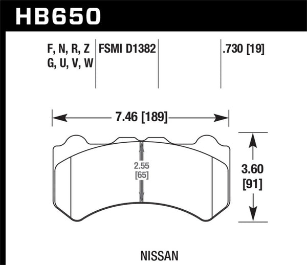 Hawk 09-11 Nissan GT-R HPS Street Front Brake Pads - Bull Strap