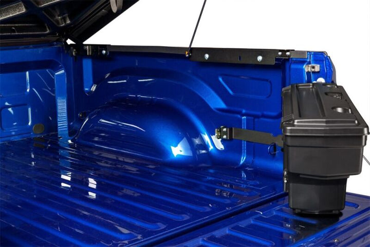UnderCover 17-20 Ford F-250/F-350 Passengers Side Swing Case - Black Smooth - Bull Strap