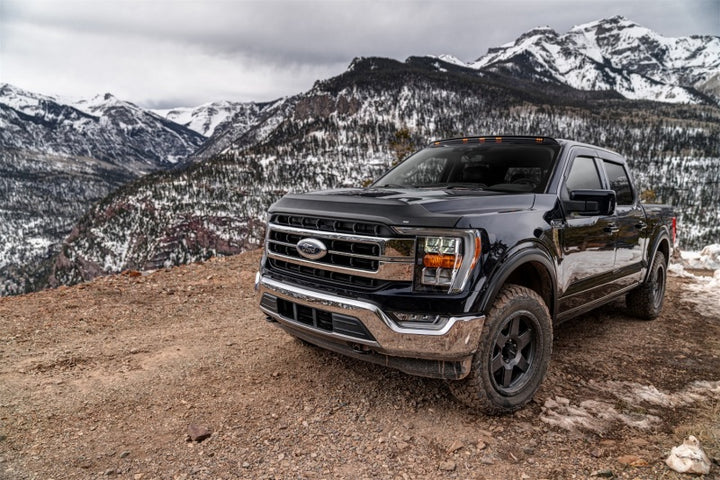 Husky Liners 15-20 Ford F-150 Excl. Raptor Aeroskin II Low Profile - Tex. Black - Bull Strap