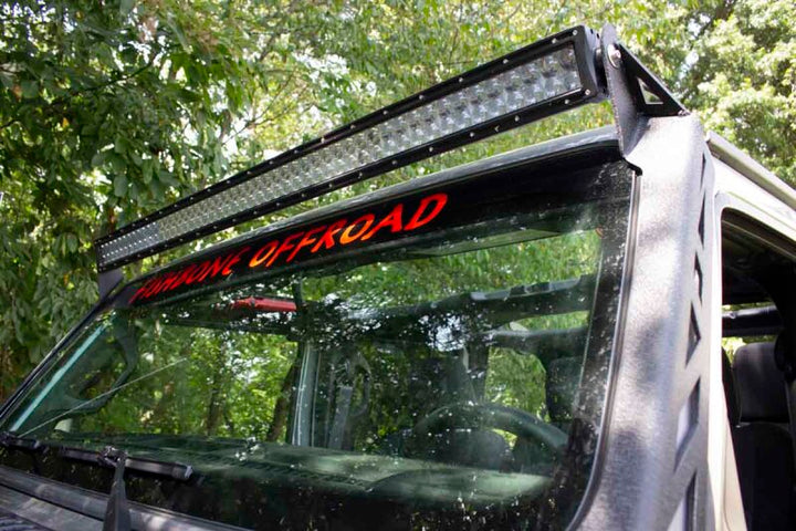 Fishbone Offroad 2018+ Jeep Wrangler JL Windshield Light Bracket - Bull Strap