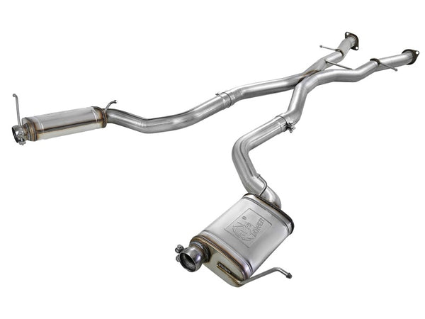 aFe MACHForce XP Cat-Back Exhaust Stainless No Tips 12-15 Jeep Grand Cherokee SRT/SRT-8 V8 Hemi 6.4L - Bull Strap