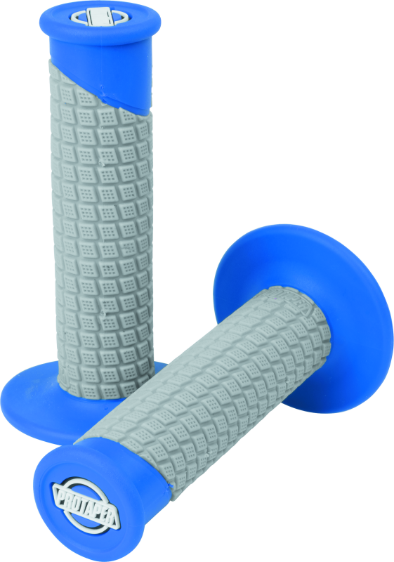 ProTaper Clamp-On Pillow Top Grips - Blue/Gray - Bull Strap