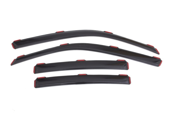 AVS 11-18 Dodge Charger Ventvisor In-Channel Front & Rear Window Deflectors 4pc - Smoke - Bull Strap