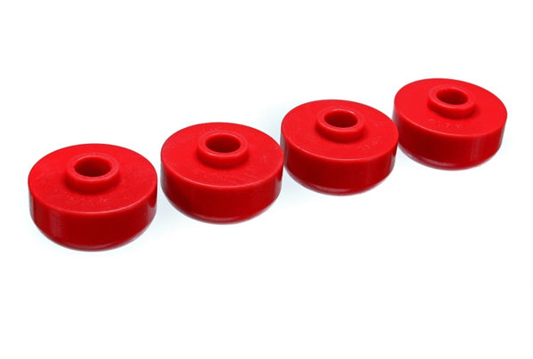 Energy Suspension 63-82 Chevrolet Corvette Red Rear Leaf Spring Bushing Set - Bull Strap