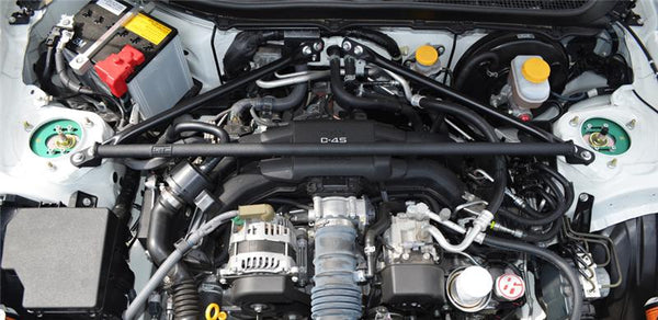 GrimmSpeed Subaru BRZ / Scion FR-S Strut Tower Brace - Black - Bull Strap