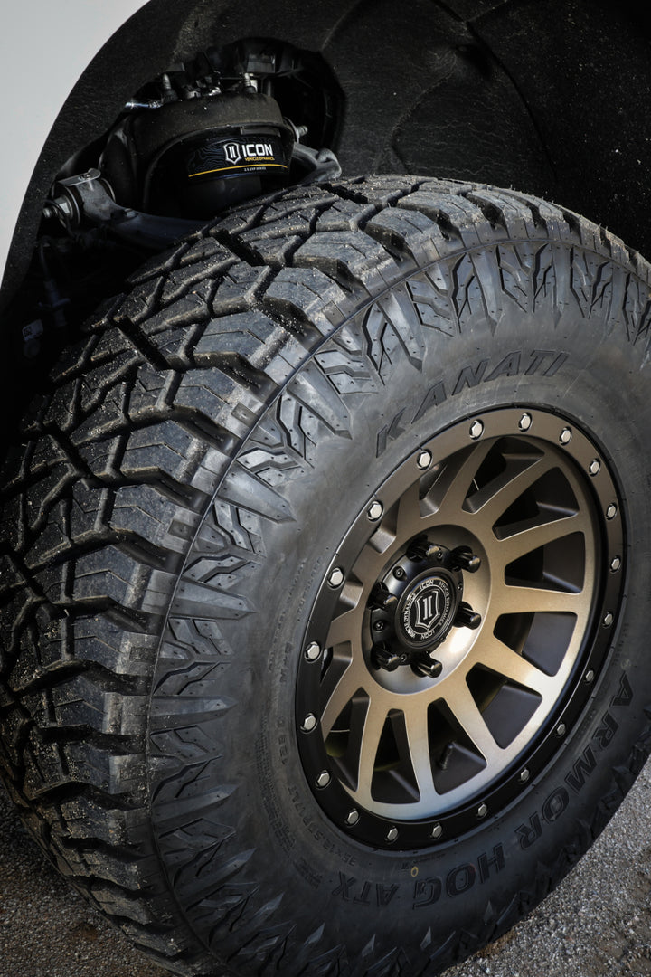 ICON Compression 17x8.5 6x5.5 0mm Offset 4.75in BS 106.1mm Bore Bronze Wheel - Bull Strap
