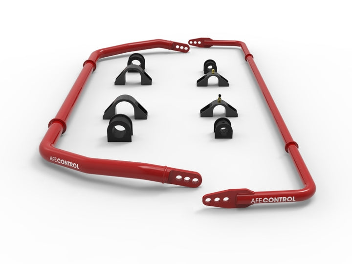 aFe Control 20-22 Ford Explorer ST 3.0L V6 (tt) Sway Bar Set - Front & Rear - Bull Strap