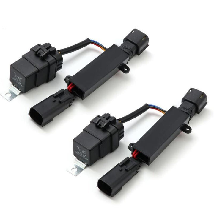 AlphaRex 16-18 GMC Sierra Stock LED Headlights to AlphaRex Projector Headlight Converters - Bull Strap