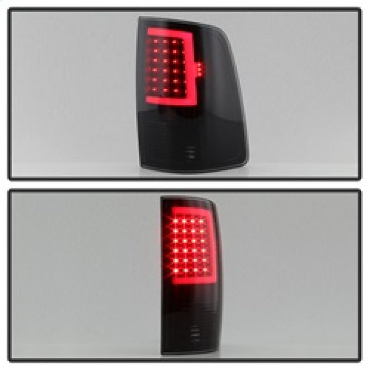 xTune 13-18 Dodge Ram 1500 (LED Model Only) LED Tail Lights - Blk Smk (ALT-ON-DRAM13V2-LBLED-BSM) - Bull Strap