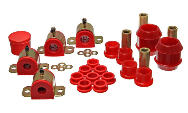 Energy Suspension 00-05 Toyota Celica Red Hyper-Flex Master Bushing Set - Bull Strap