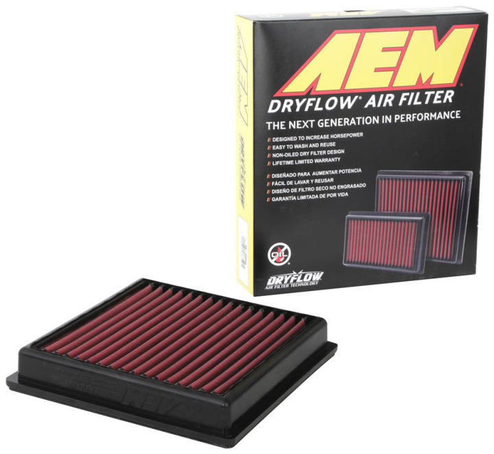 AEM 17-18 Subaru Impreza L4-2.0L F/I DryFlow Air Filter - Bull Strap
