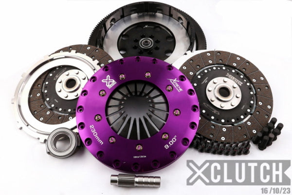 XClutch 17-21 Honda Civic Type R 2.0L 9in Twin Solid Organic Clutch Kit - Bull Strap