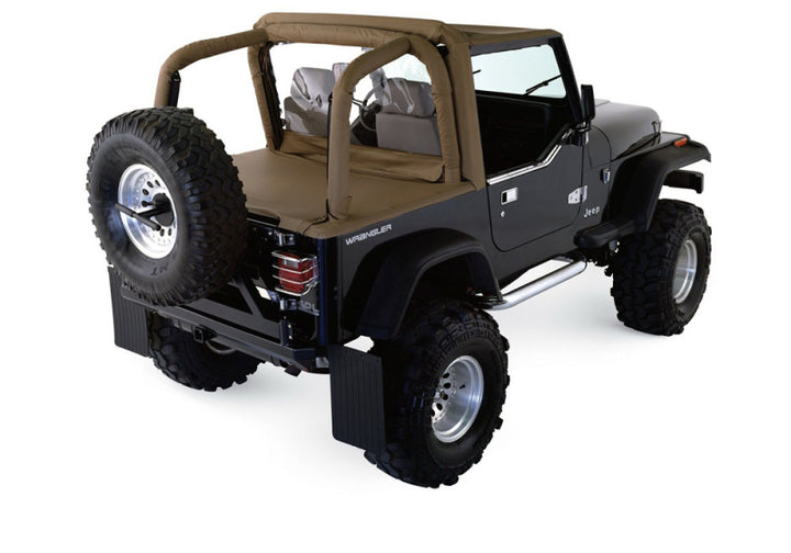 Rampage 1997-2002 Jeep Wrangler(TJ) Roll Bar Pad & Cover Kit - Black Denim - Bull Strap