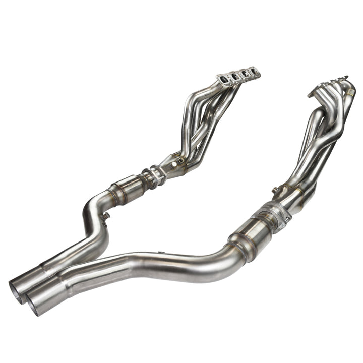 Kooks 06-15 Dodge Charger SRT8 1 7/8in x 3in SS Headers w/ Catted SS Connection Pipes - Bull Strap