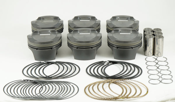 Mahle MS BMW N54 B30 3.0L 84.50mm x 31.7mm CH 17.2cc 314g 10.3CR Pistons (Set of 6) - Bull Strap