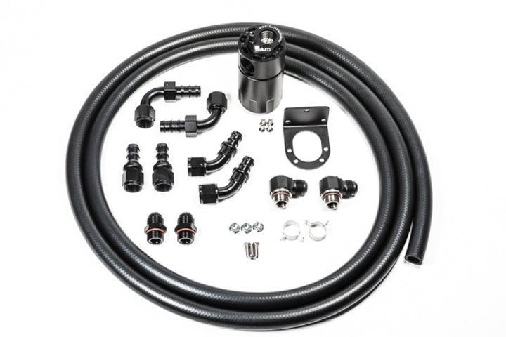 Radium Engineering Single Catch Can 10AN Kit Fluid Lock - Bull Strap