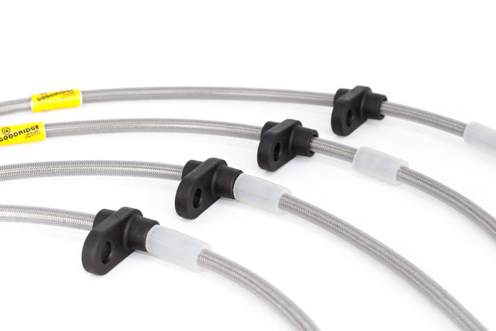 Goodridge 99-00 Honda Civic Si (w/Rear Disc) Stainless Steel Brake Line Kit - Bull Strap