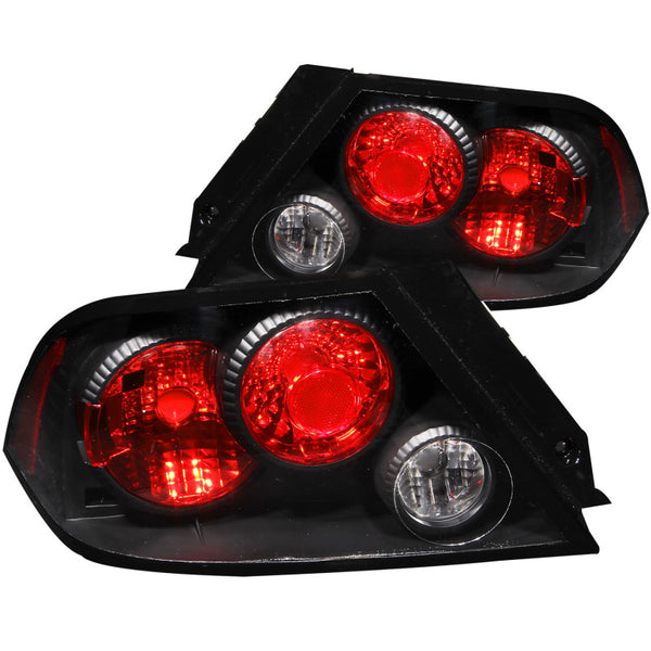 ANZO 2002-2003 Mitsubishi Lancer Taillights Black - Bull Strap