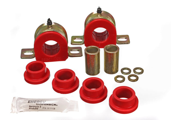 Energy Suspension 73-80 GM K5 Blazer / 73-80 K10/K20/K30 Red Complete Front Sway Bar Bushing Set - Bull Strap
