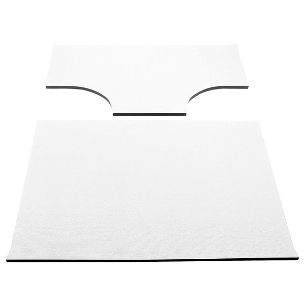 DEI 03-06 Jeep Wrangler TJ 2-Door w/Speaker Pods Boom Mat Headliner - 2 Piece - White - Bull Strap