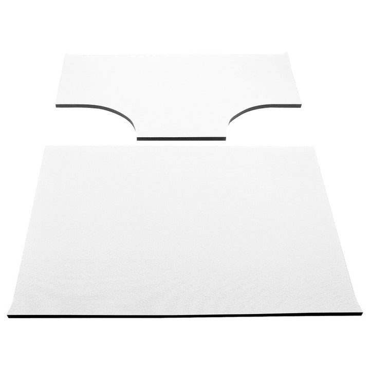 DEI 03-06 Jeep Wrangler TJ 2-Door w/Speaker Pods Boom Mat Headliner - 2 Piece - White - Bull Strap