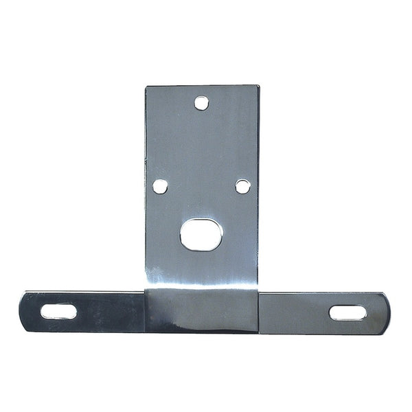 Rugged Ridge 76-86 Jeep CJ Stainless Steel License Plate Bracket - Bull Strap
