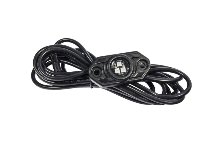 KC HiLiTES C-Series RGB LED Rock Light Kit (Incl. Wiring) - Set of 6 - Bull Strap
