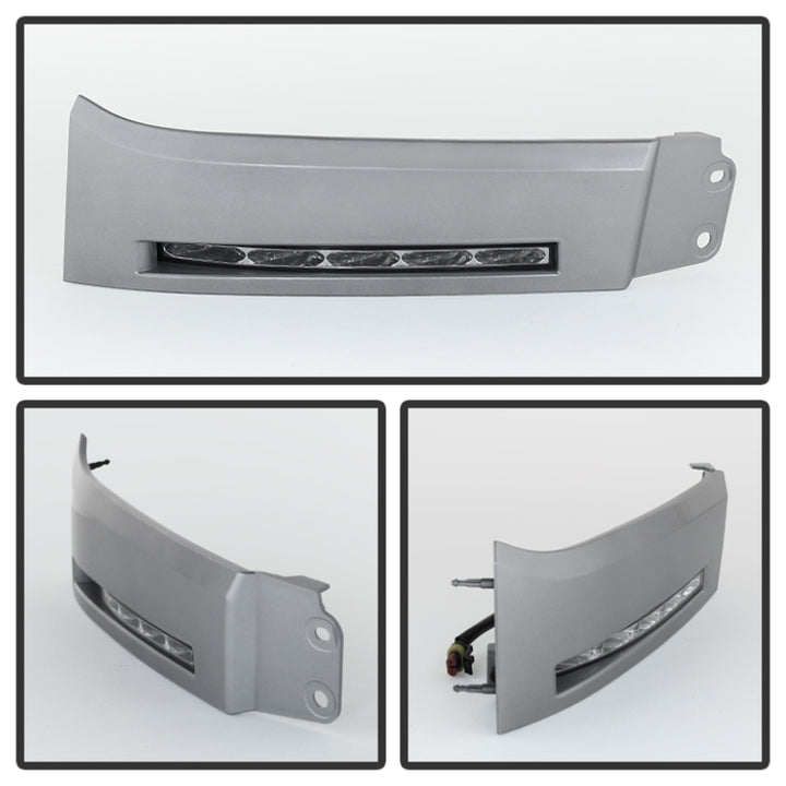 Spyder Toyota Tundra 07-13 Daytime LED Running Lights wo/switch Silver FL-DRL-TTU07-SIL - Bull Strap