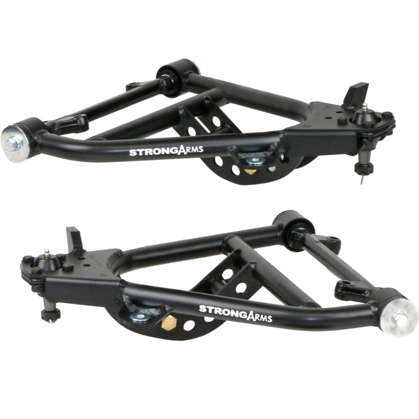 Ridetech 55-57 Chevy Front Lower StrongArms for use with Shockwaves or CoilOvers - Bull Strap