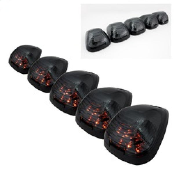 xTune Ford SuperDuty F250-F250 99-15 Amber LED Cab Roof lights - Smoke ACC-LED-FDSD99-CR-SM - Bull Strap