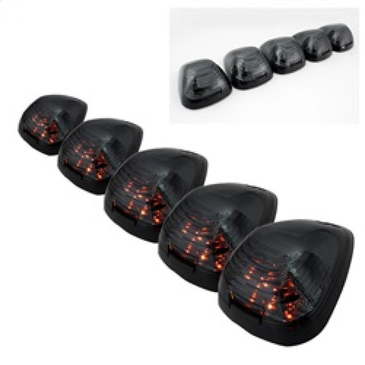 xTune Ford SuperDuty F250-F250 99-15 Amber LED Cab Roof lights - Smoke ACC-LED-FDSD99-CR-SM - Bull Strap