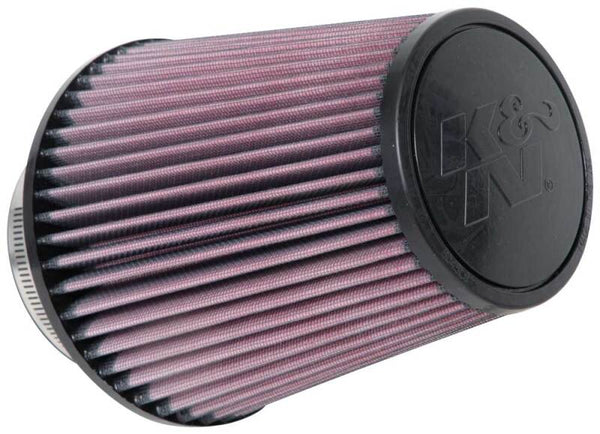K&N Universal Clamp-On Air Filter 4in FLG / 6-1/2in B / 4-1/2in T / 7in H - Bull Strap
