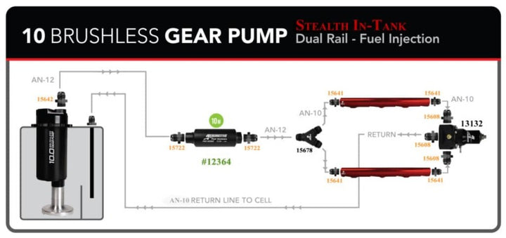 Aeromotive TRV 6 Gallon Brushless Spur 10.0 Fuel Cell - Bull Strap