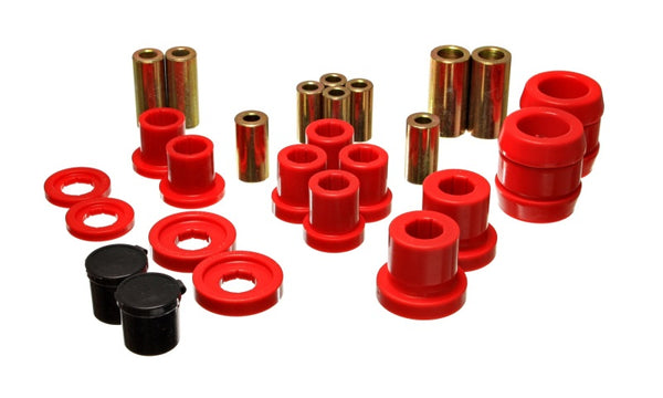 Energy Suspension 00-09 Honda S2000 Red Front End Control Arm Bushing Set - Bull Strap