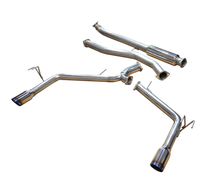 Injen 16-20 Honda Civic 1.5L Turbo 4Cyl (Sedan) 63mm SS Cat-Back Exhaust w/ Dual Burnt Titanium Tips - Bull Strap
