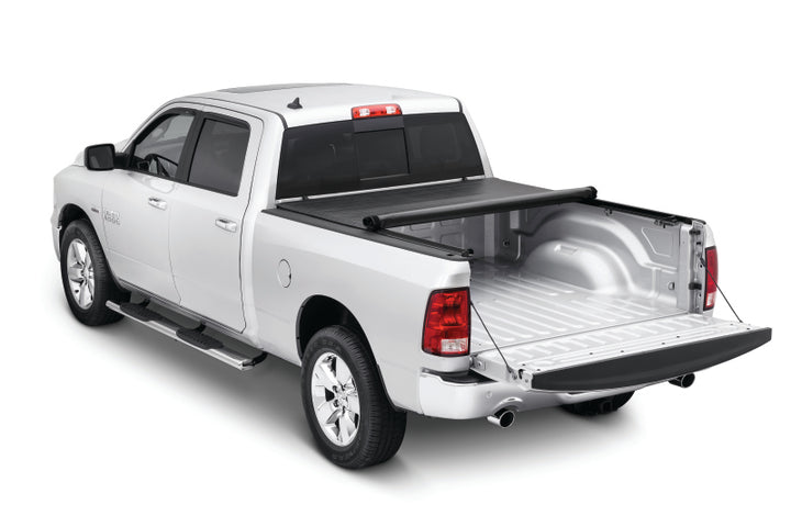 Tonno Pro 09-19 Dodge RAM 1500 6.4ft Fleetside Lo-Roll Tonneau Cover - Bull Strap