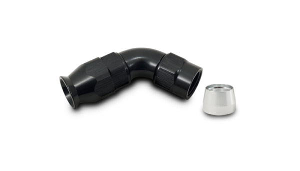 Vibrant -8AN 60 Degree Hose End Fitting for PTFE Lined Hose - Bull Strap