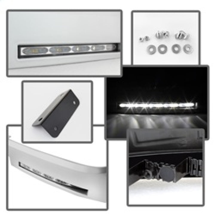 Spyder Toyota Tundra 07-13 Daytime LED Running Lights wo/switch Silver FL-DRL-TTU07-SIL - Bull Strap