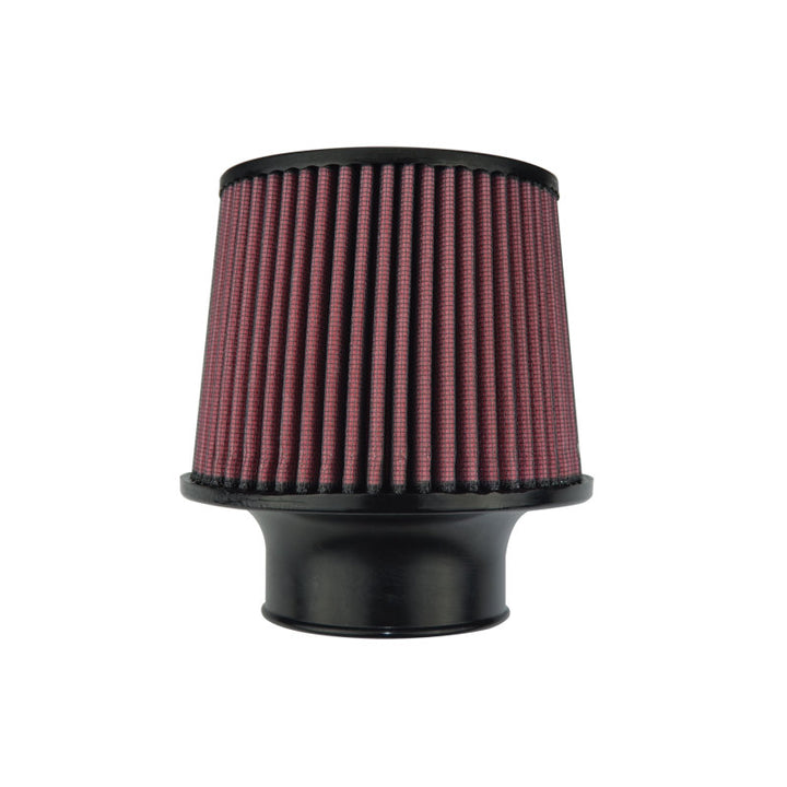 Injen High Performance Air Filter - 3.00 Black Filter 6 Base / 5 Tall / 5 Top - Bull Strap