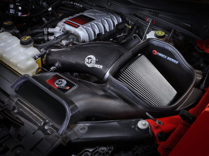 aFe 23-24 Ford F150 Raptor R V8 5.2L Supercharged Track Series Air Intake w/ PDS Filter - Bull Strap