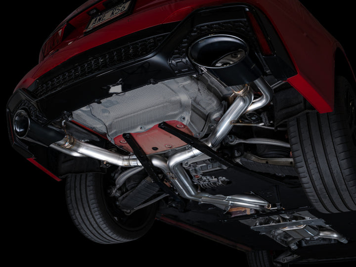 AWE Tuning 21-23 Audi C8 RS6/RS7 SwitchPath Cat-back Exhaust - Diamond Black Tips - Bull Strap