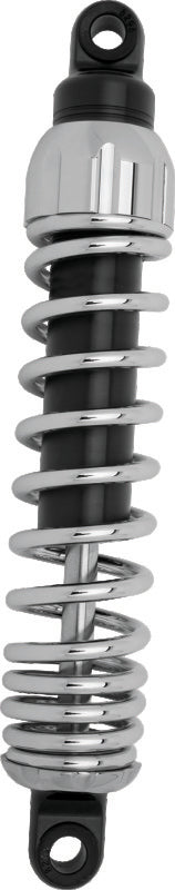 Progressive Harley 444 Series Shocks 13.0in - Chrome - Bull Strap