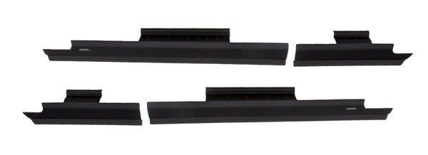 Bushwacker 2018 Jeep Wrangler Unlimited 4-Door Trail Armor Rocker Panel and Sill Plate Cover - Black - Bull Strap