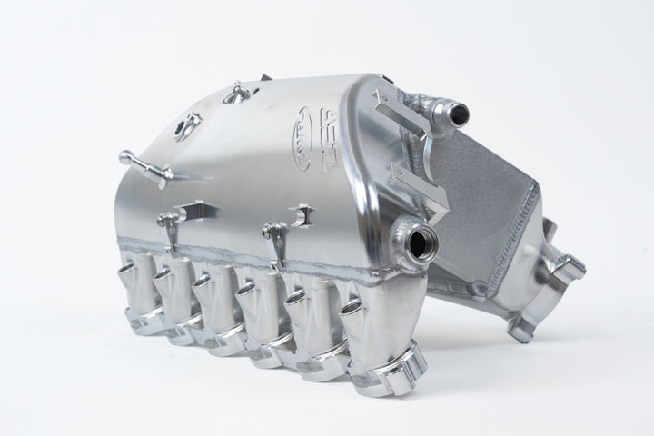 CSF BMW M2/M3/M4 S58 Comp & Non-Comp (G8X) Charge-Air Cooler Manifold - Raw Billet - Bull Strap