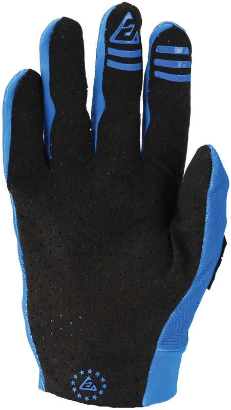 Answer 25 Aerlite Gloves Blue/Black - Medium - Bull Strap