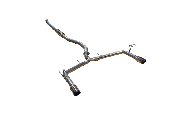 Injen 16-20 Honda Civic 1.5L Turbo 4Cyl (Sedan) 63mm SS Cat-Back Exhaust w/ Dual Burnt Titanium Tips - Bull Strap