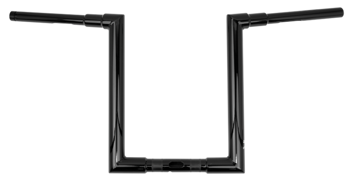 Burly Brand Jason Bar 14in - Gloss Black - Bull Strap
