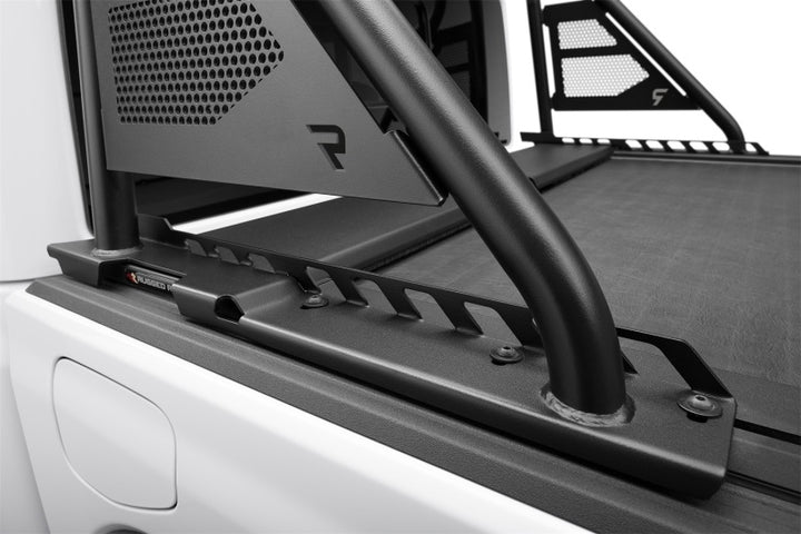 N-Fab ARC Sports Bar 20-22 Jeep Gladiator - Textured Black(Roll-N-Lock Cover Fitment Only) - Bull Strap